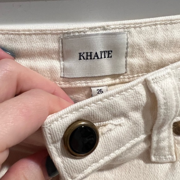 Khaite ivory Benny crop flare jeans - Picture 7 of 10